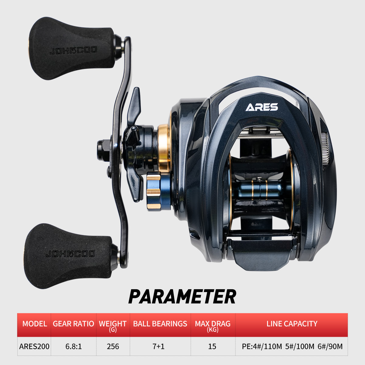 ベイトキャスティングリールメタルボディ15kg最大抗力8 + - Abu Garcia Reel Max のレビューと価格
