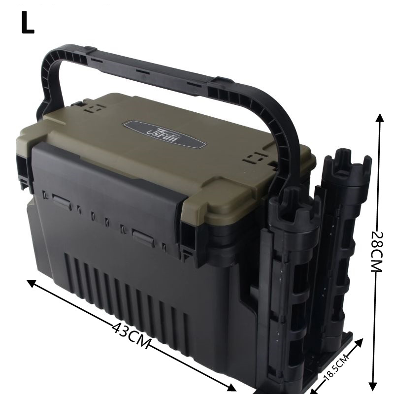 大型釣り道具箱オーガナイザー、多機能ルアー、ライブフィッシュ - Fishing Kayak Crate のレビューと価格