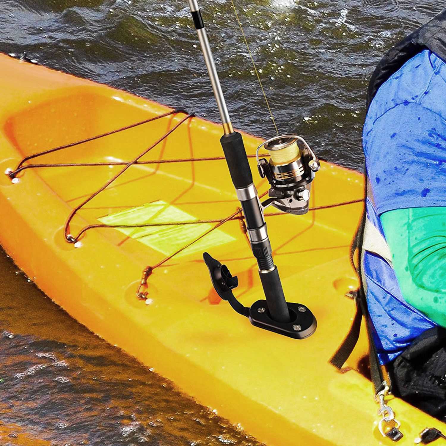 ABME 1個 フラッシュマウント釣り竿ホルダーブラケット  - Fishing Kayak Rod Holder のレビューと価格